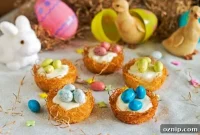 No Bake Cheesecake in Crispy Kataifi Nests