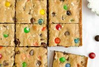 Browned Butter M&M Blondies