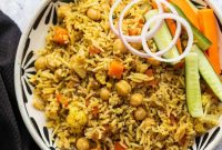 Kabuli Chana Pulao: Chickpea and Rice Pilaf