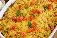 Cheesy Doritos and Ground Beef Casserole