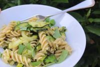 Garlic Greens Pasta with Lemon and Parmesan
