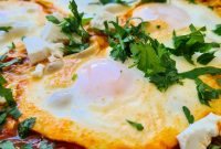 Feta Shakshuka Recipe with Poached Eggs
