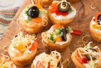 Mini Veggie Pizza Tarts: Savory Appetizer Recipe