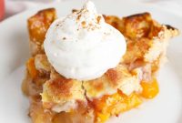 Baked Peach Pie with a Flaky Golden Crust