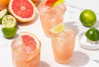 Maple Paloma Cocktail with Tequila and Grapefruit