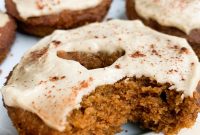 Fluffy Pumpkin Donuts with Cream Cheese Frosting