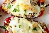 Sausage Stuffed Mini Peppers Recipe
