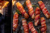 Whiskey Honey Glazed Pigs in Blankets