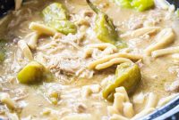 Slow Cooker Mississippi Chicken with Noodles