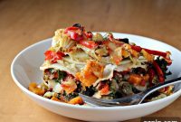Layered Roasted Vegetable Enchiladas