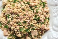 Caramelized Cauliflower and Tuna Freekeh Salad