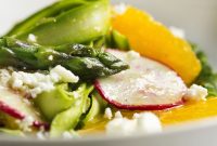 Shaved Asparagus and Orange Salad with Citrus Dressing