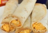Crispy Baked Buffalo Chicken Taquitos