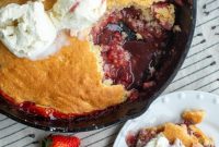 Sourdough Strawberry Cobbler Recipe with Buttery Crust