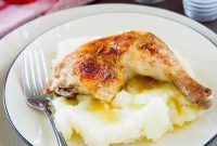Juicy One Pan Roast Chicken with Garlic and Herbs