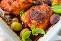 Oven-Baked Chicken with Pizza Sauce