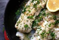 Crispy Pan-Roasted Cod with Lemon Herb Butter