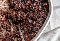 Chocolate Baked Oatmeal: Blended or Whole Oats