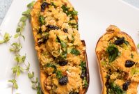 Roasted Stuffed Butternut Squash Recipe