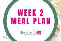 Week 2 Meal Plan with 7 Day Menu and Shopping List