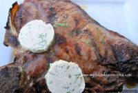 Grilled Steak with Cilantro Cumin Butter and Scallions