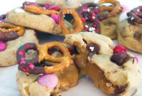 Caramel-Stuffed Pretzel Chocolate Chip Cookies