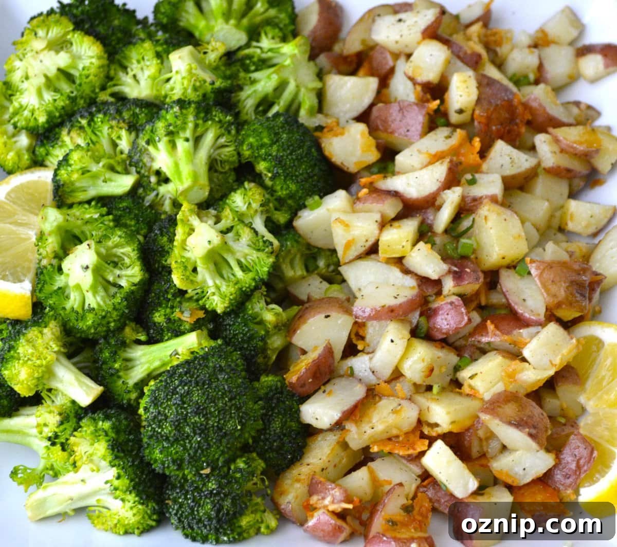 Crispy Oven-Roasted Vegetables with Garlic and Herbs 8 Lemon Dijon Roast Potatoes and Broccoli