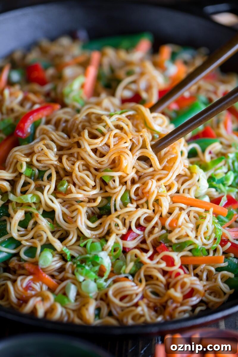 Garlic Sesame Vegetable Stir-Fry Noodles 3 Stir Fry Noodles with Veggies