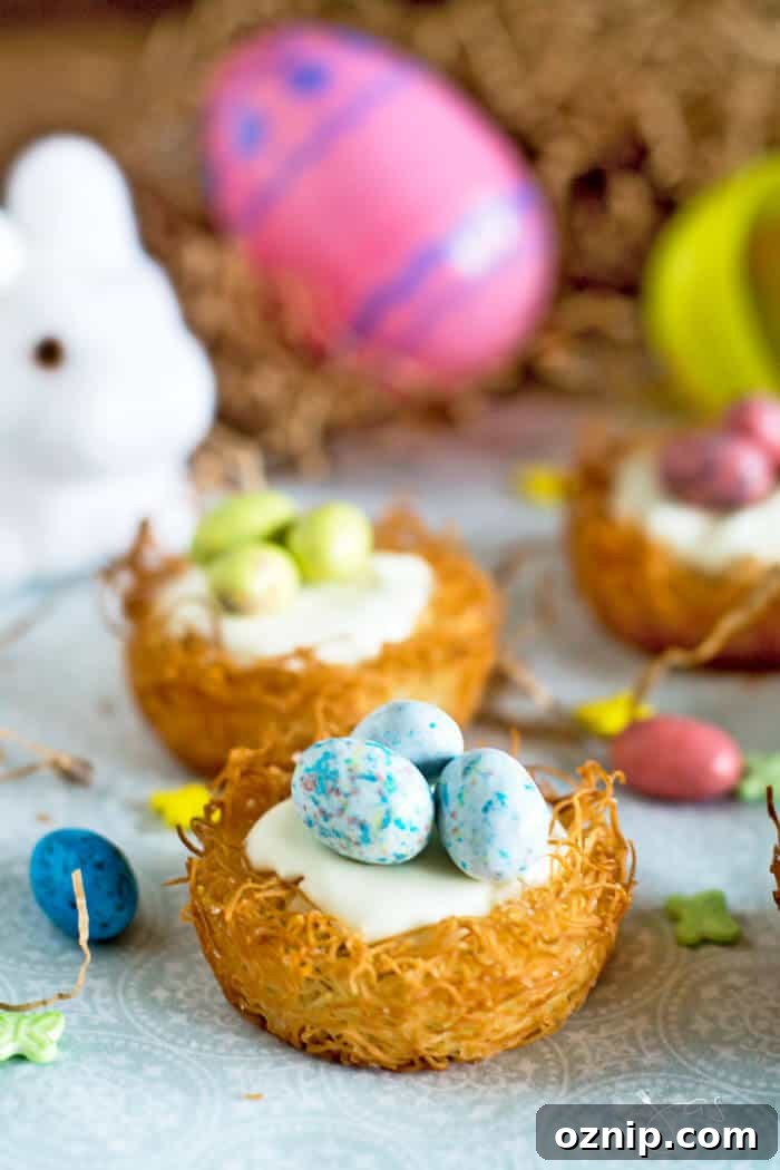 kataifi nests with cheesecake filling recipe