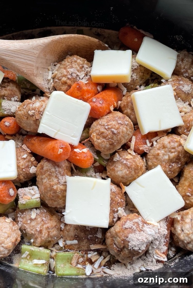 Savory Meatball Pot Roast Recipe 5 Slow Cooker Pot Roast Made with Frozen Meatballs