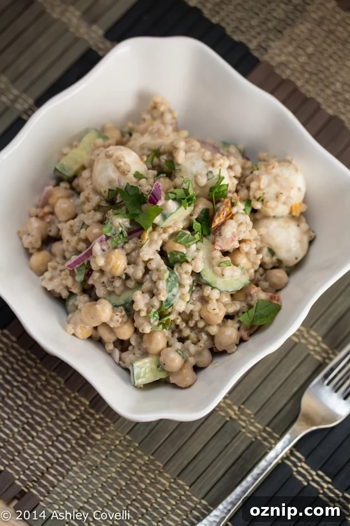 Creamy Balsamic Sorghum Salad