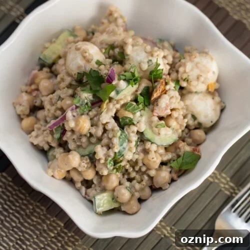 Creamy Balsamic Sorghum Salad