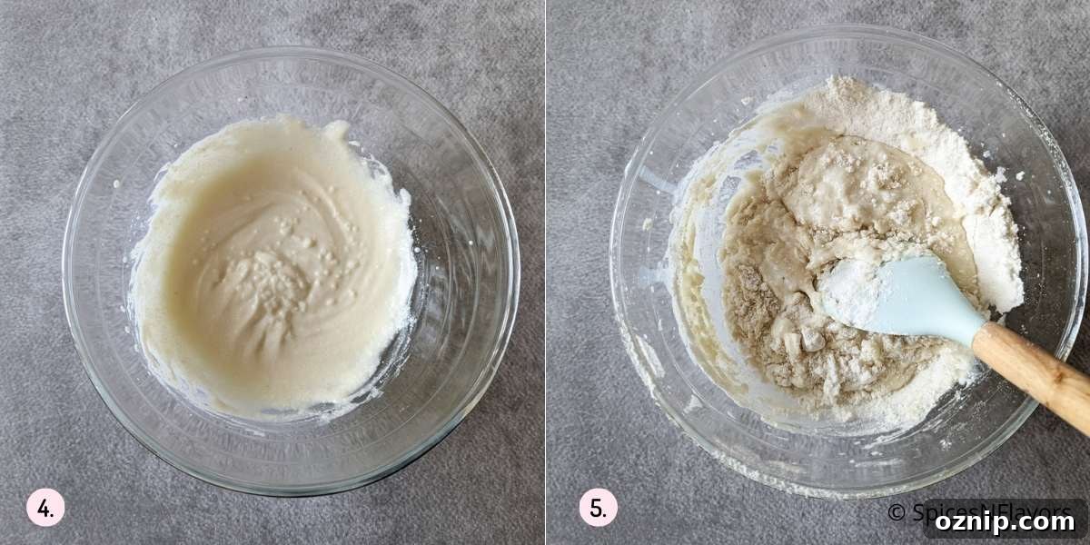 Egg-Free Coffee Cake Made with Cake Mix 7 combine the cake ingredients to form cake batter