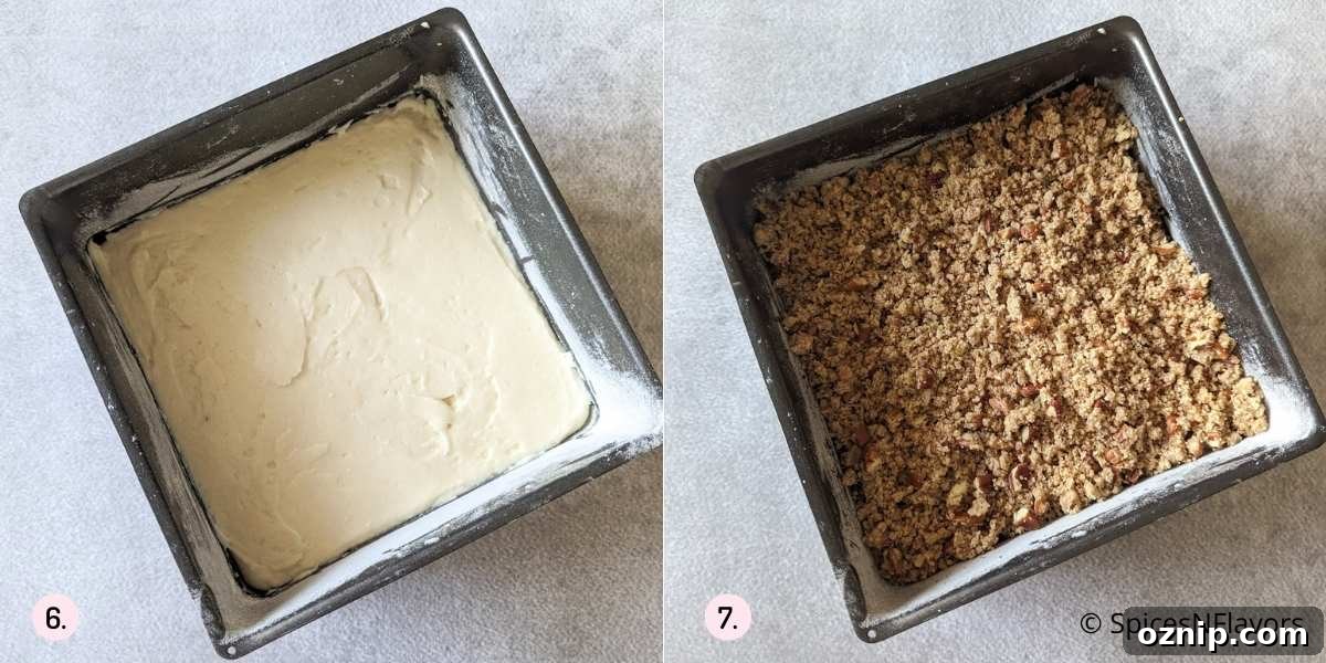 Egg-Free Coffee Cake Made with Cake Mix 8 pour the cake batter in the cake pan