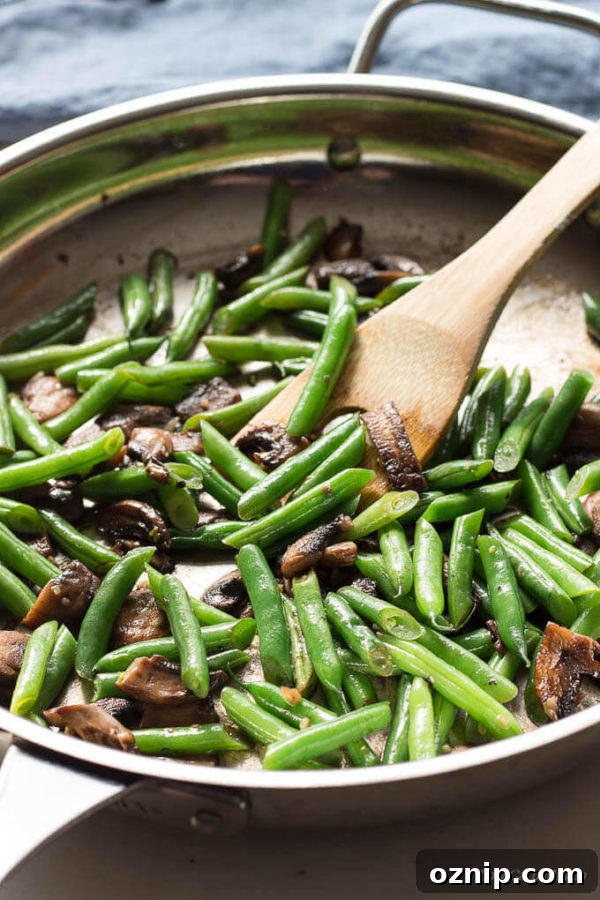 Green Bean and Mushroom Saute Recipe 2 This healthy Green Bean Mushroom Saute is a perfect low carb and keto side dish.