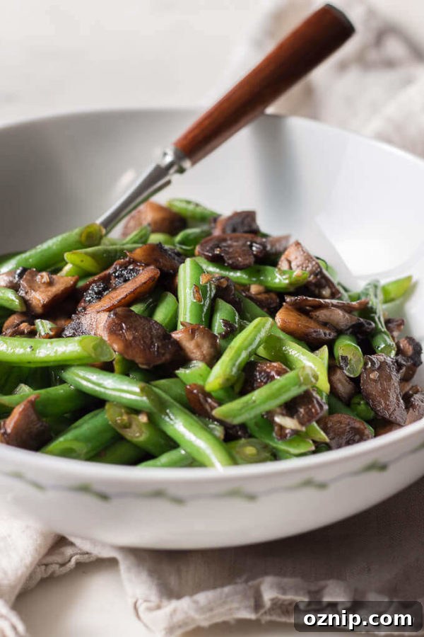 Green Bean and Mushroom Saute Recipe 3 This healthy Green Beans and Mushroom Saute is a perfect low carb and keto side.