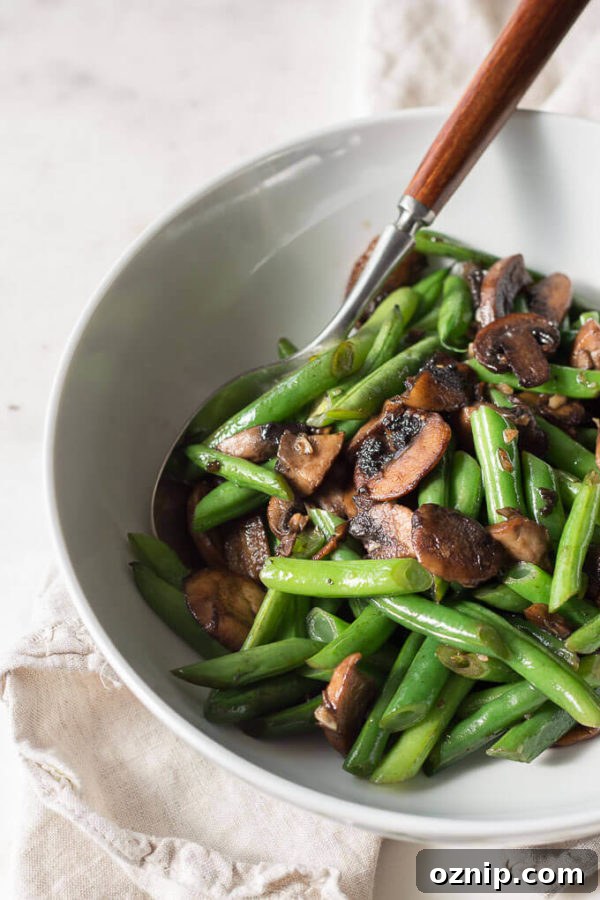 Green Bean and Mushroom Saute Recipe 4 This healthy Green Bean Mushroom Saute is a perfect low carb and keto side.