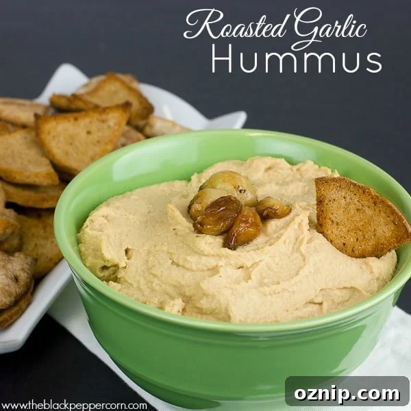 Roasted Garlic Hummus-5 pin