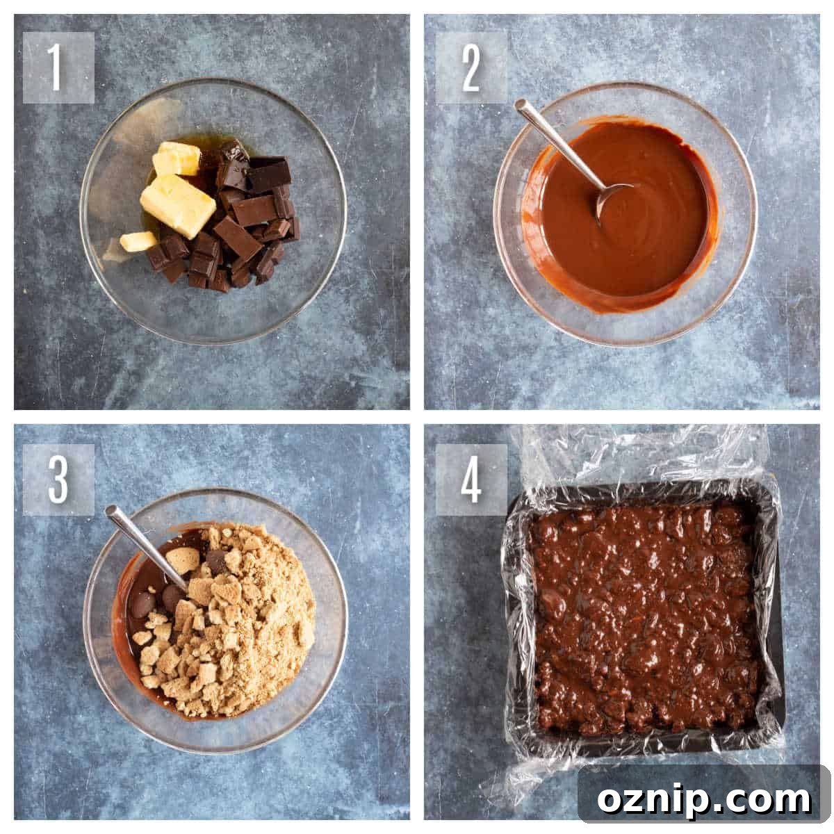 No-Bake Cadbury Creme Egg Tiffin Recipe 4 How to make a chocolate tiffin base - step by step photos.