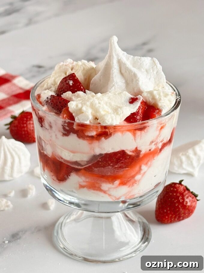 Classic Eton Mess with Strawberries and Meringue 9 Eton Mess close-up