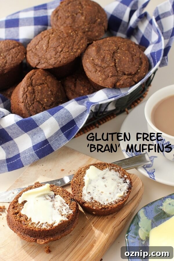 gluten free bran muffins banner