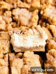 creamy snickerdoodle cheesecake middle