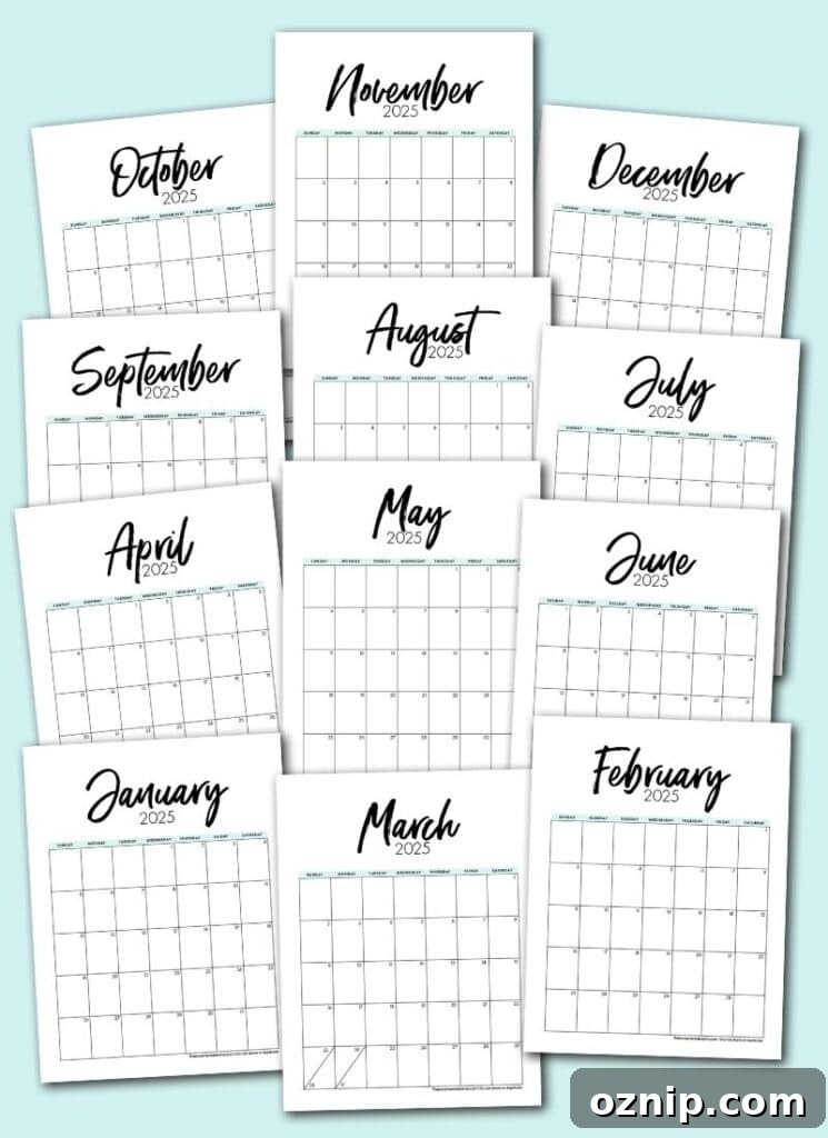 Teal calendar preview