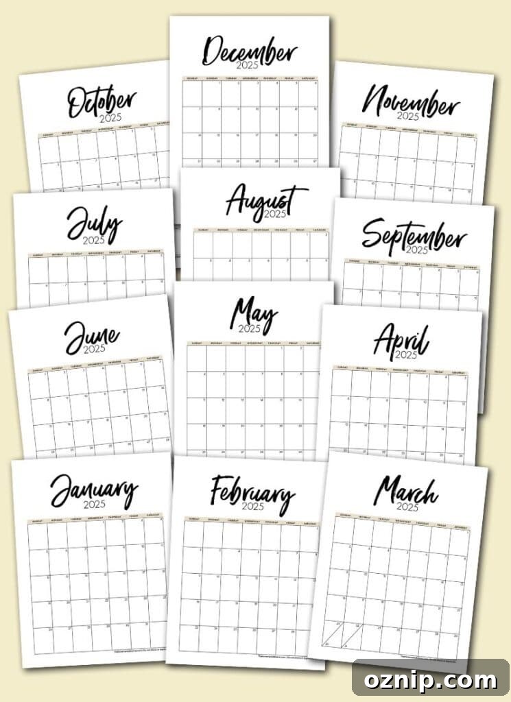 Beige calendar preview