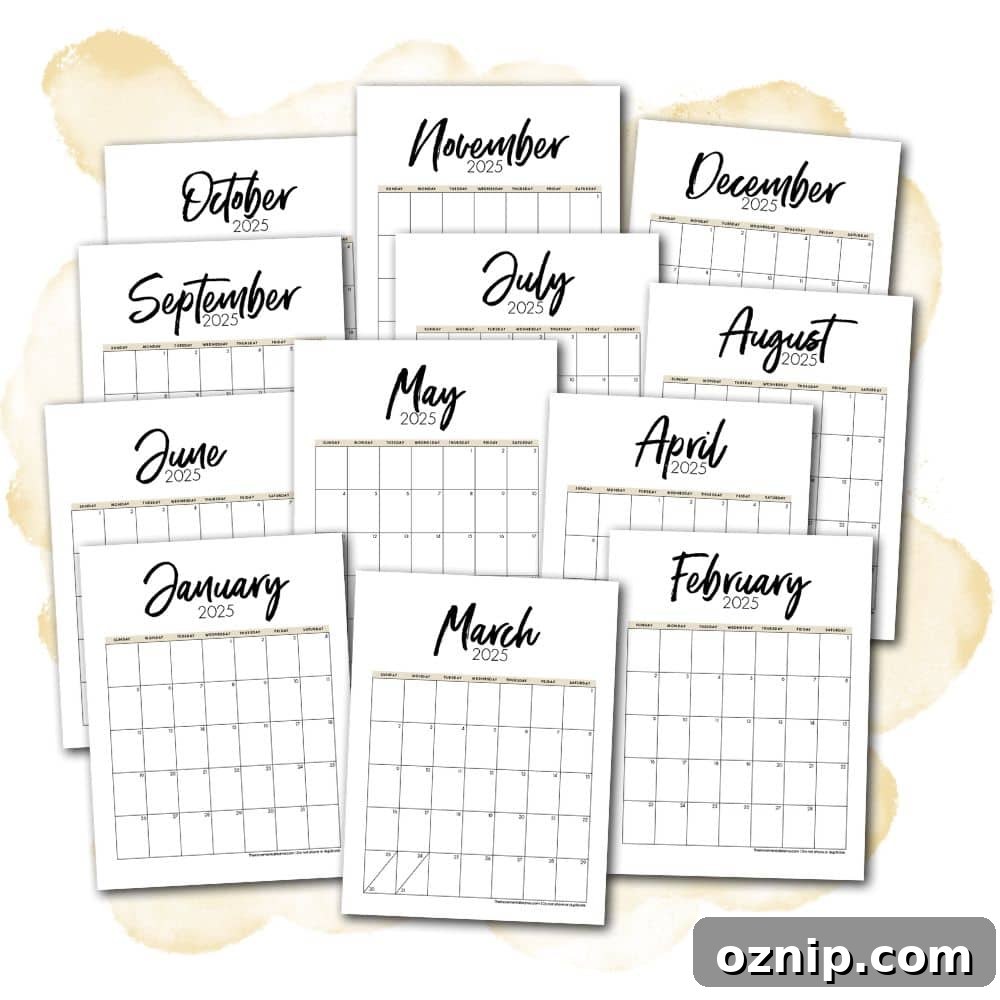 calendar examples