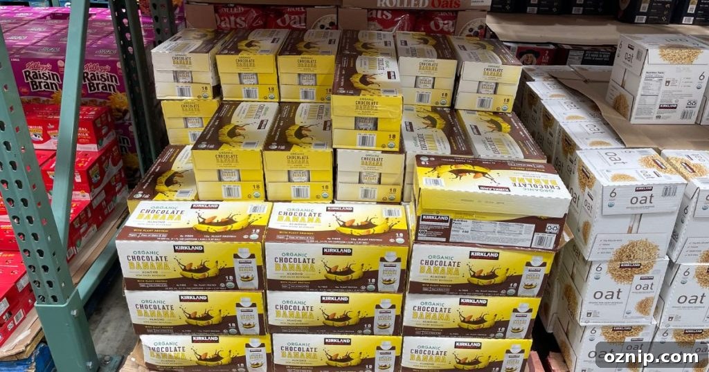 Kirkland Chocolate Banana Almond Milk: Costco Member Review 2 Kirkland Signature chocolate banana almond milk