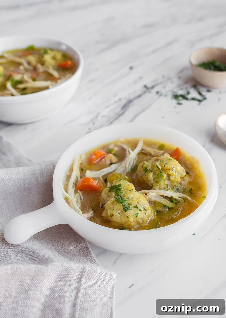 Instant Pot Chicken and Dumplings for Two in the Instant Pot Mini.