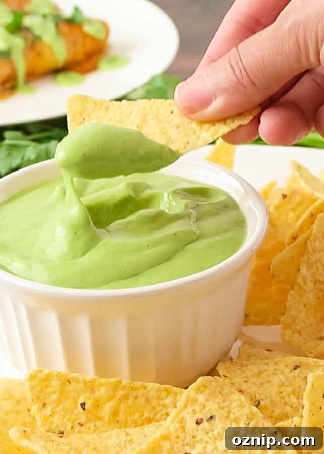 creamy avocado dip with chips