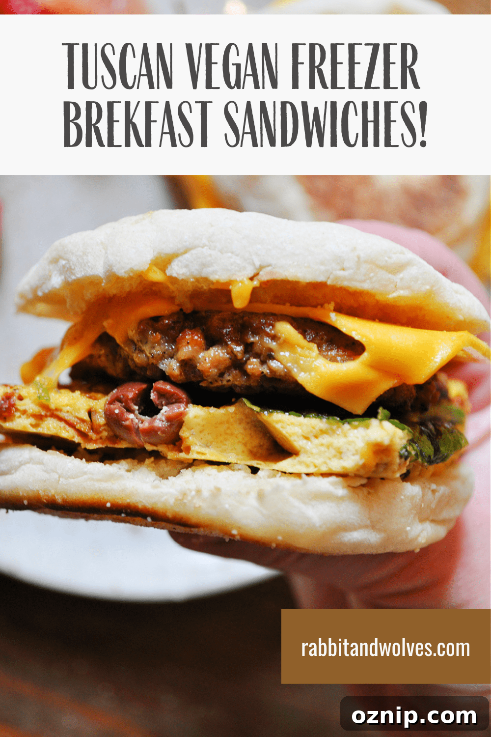 Tuscan Vegan Breakfast Sandwiches for the Freezer 6 img 16692 6
