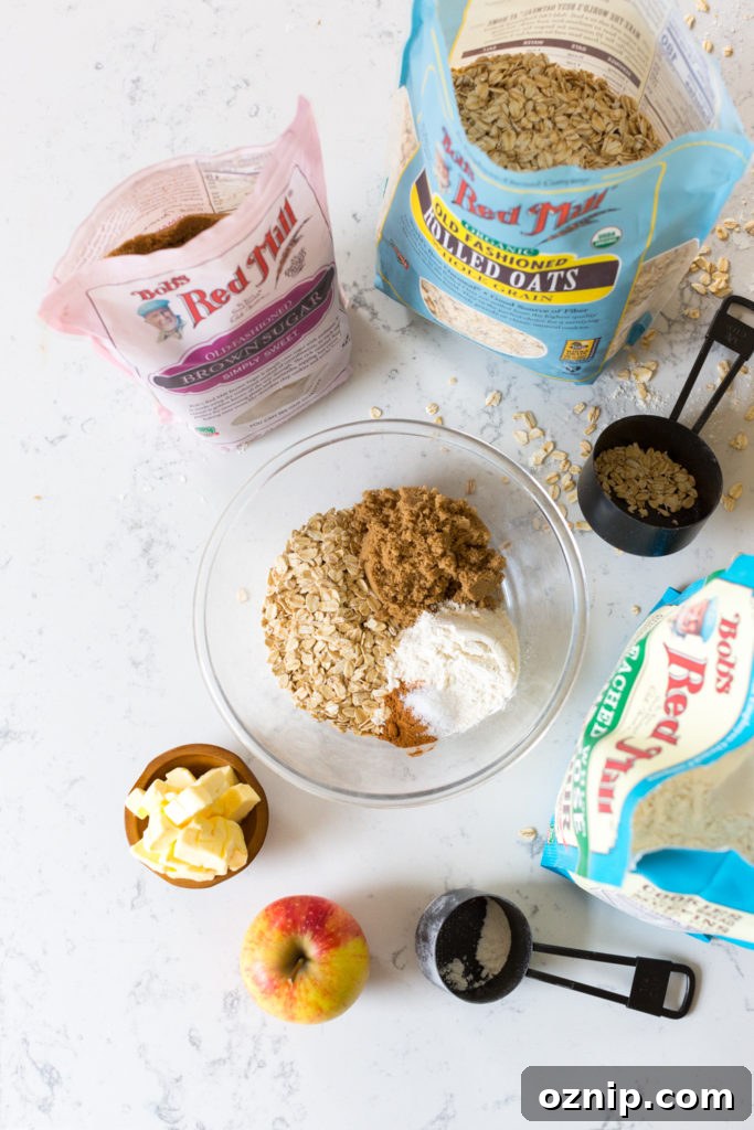 Streusel Muffins topping ingredients